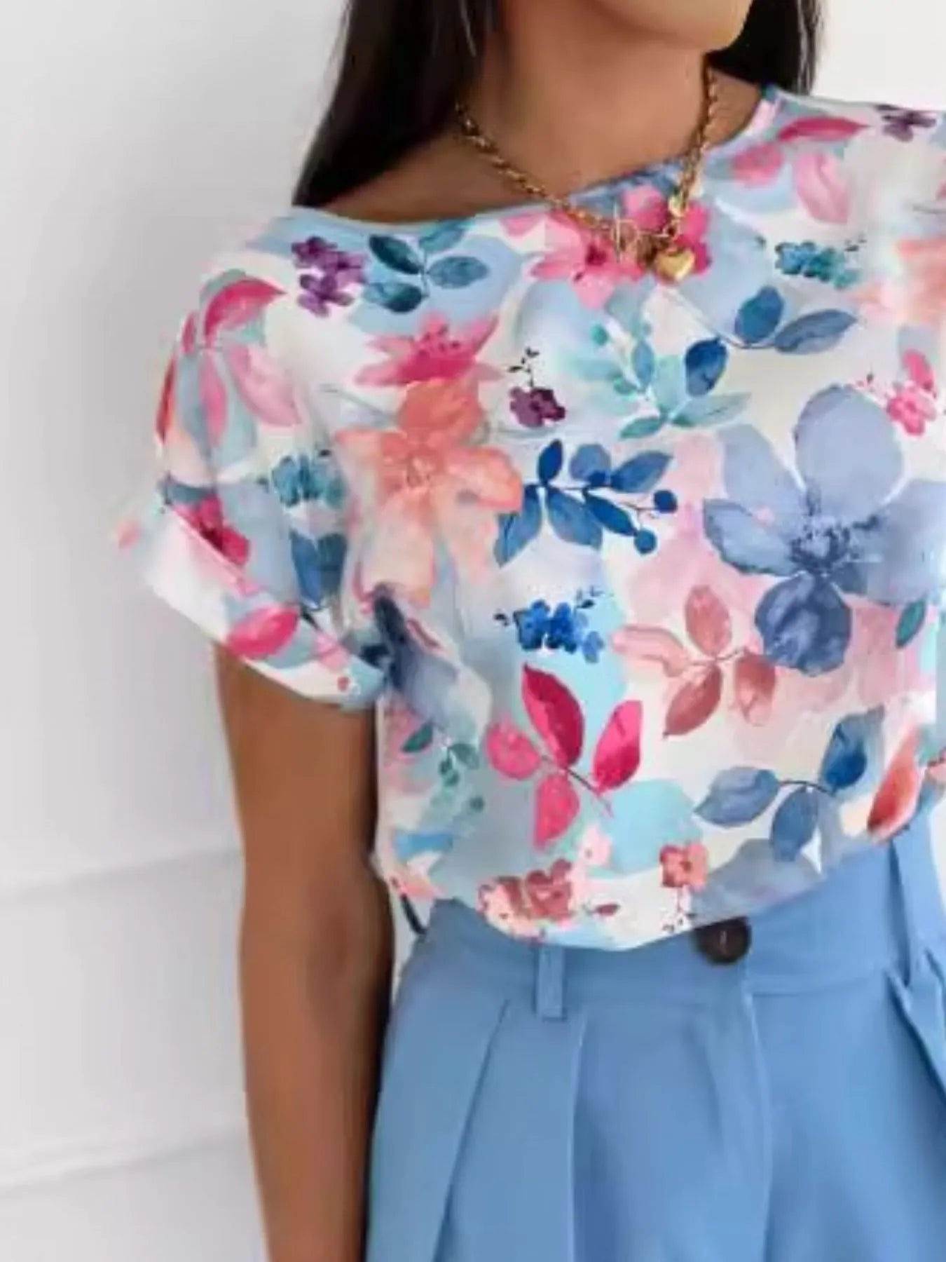 Classic Rolled Sleeve T-Shirt - Blushé Belle