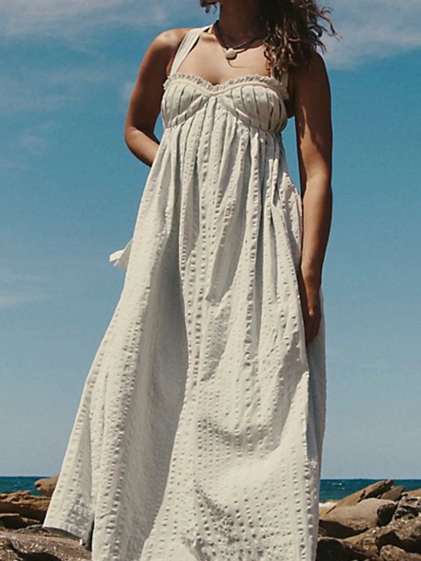 Sweetheart Neck Midi Dress - Blushé Belle