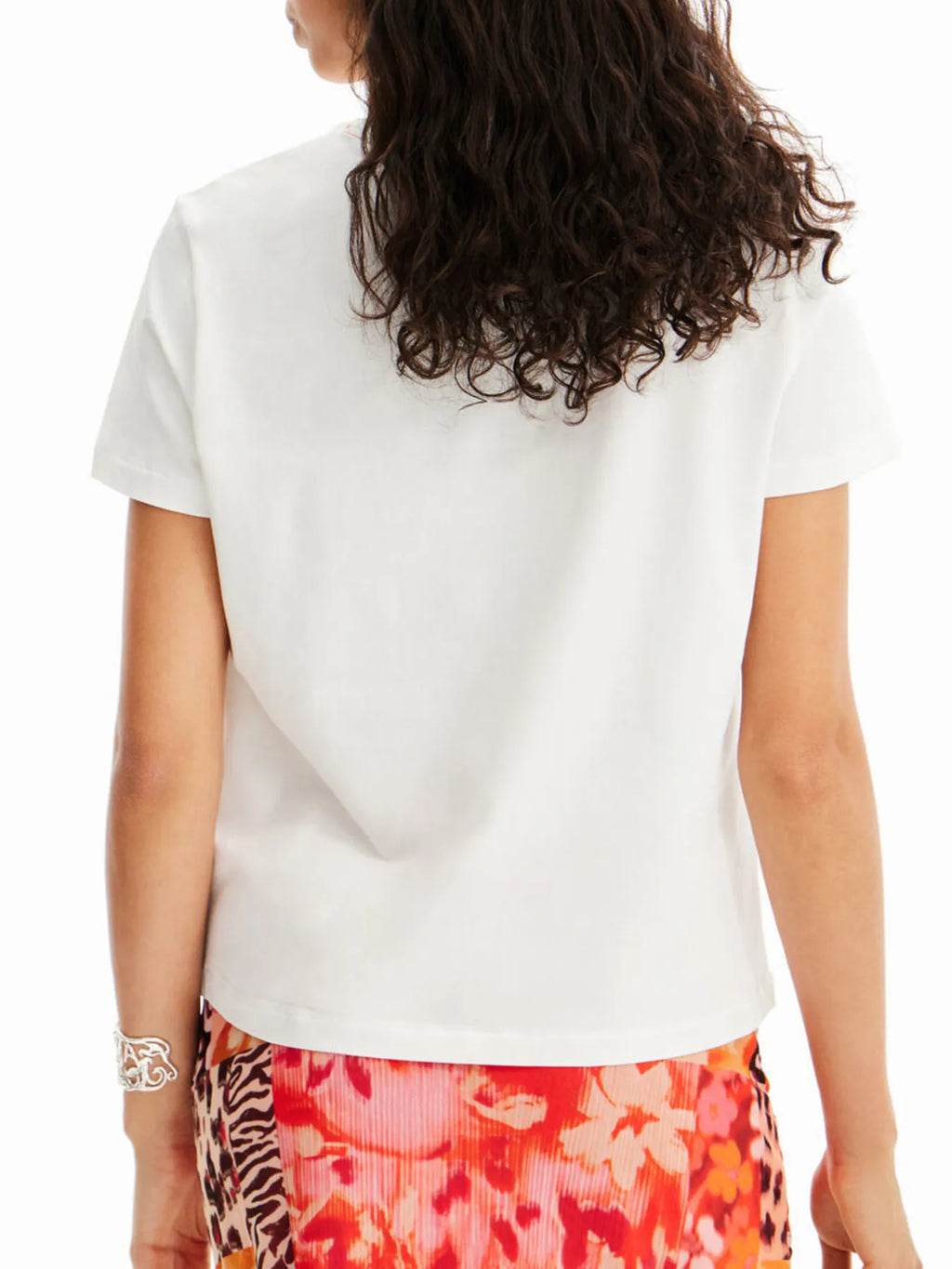 Flower Graphic Round Neck T-Shirt - Blushé Belle