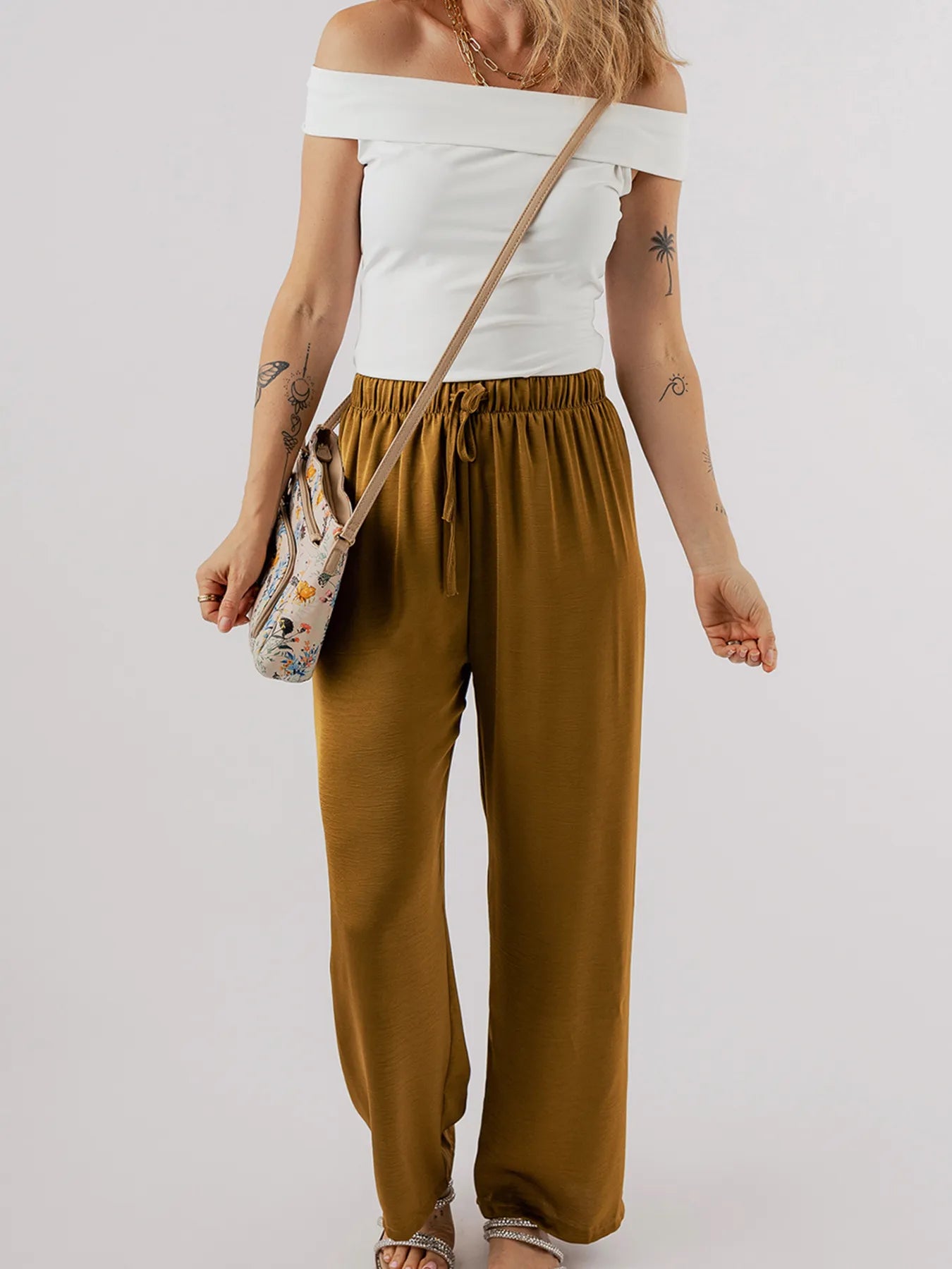 Folded Off Shoulder Slim Top - Blushé Belle
