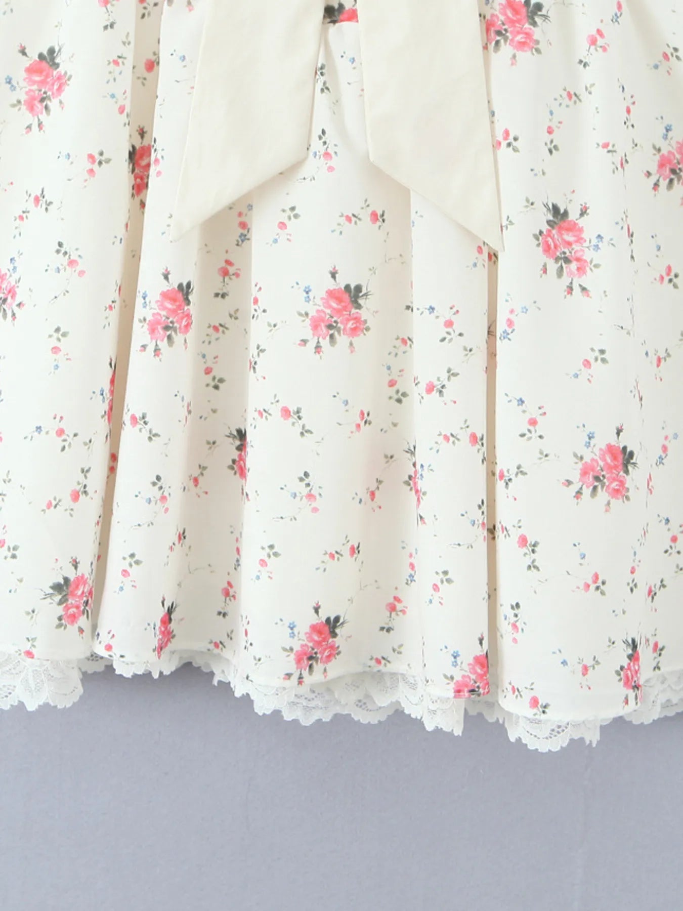 Off-Shoulder Floral Lace Trim Mini Dress - Blushé Belle