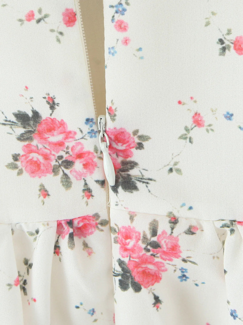 Off-Shoulder Floral Lace Trim Mini Dress - Blushé Belle