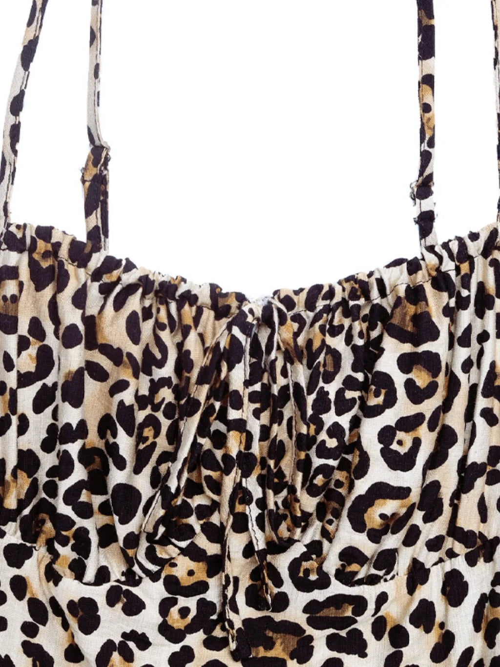 Smocked Leopard Midi Cami Dress - Blushé Belle