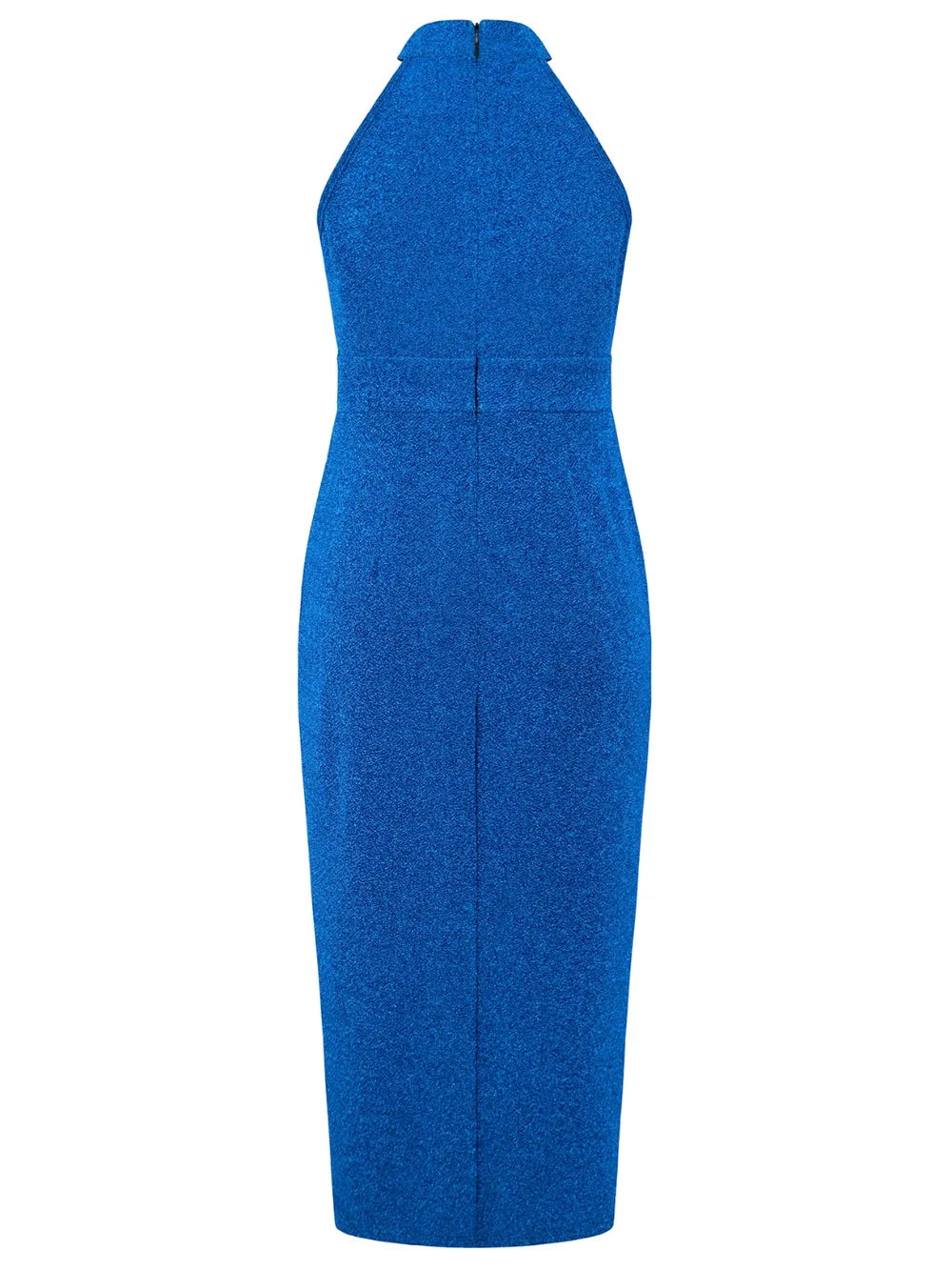 Slit Ruched Mock Neck Sleeveless Dress - Blushé Belle