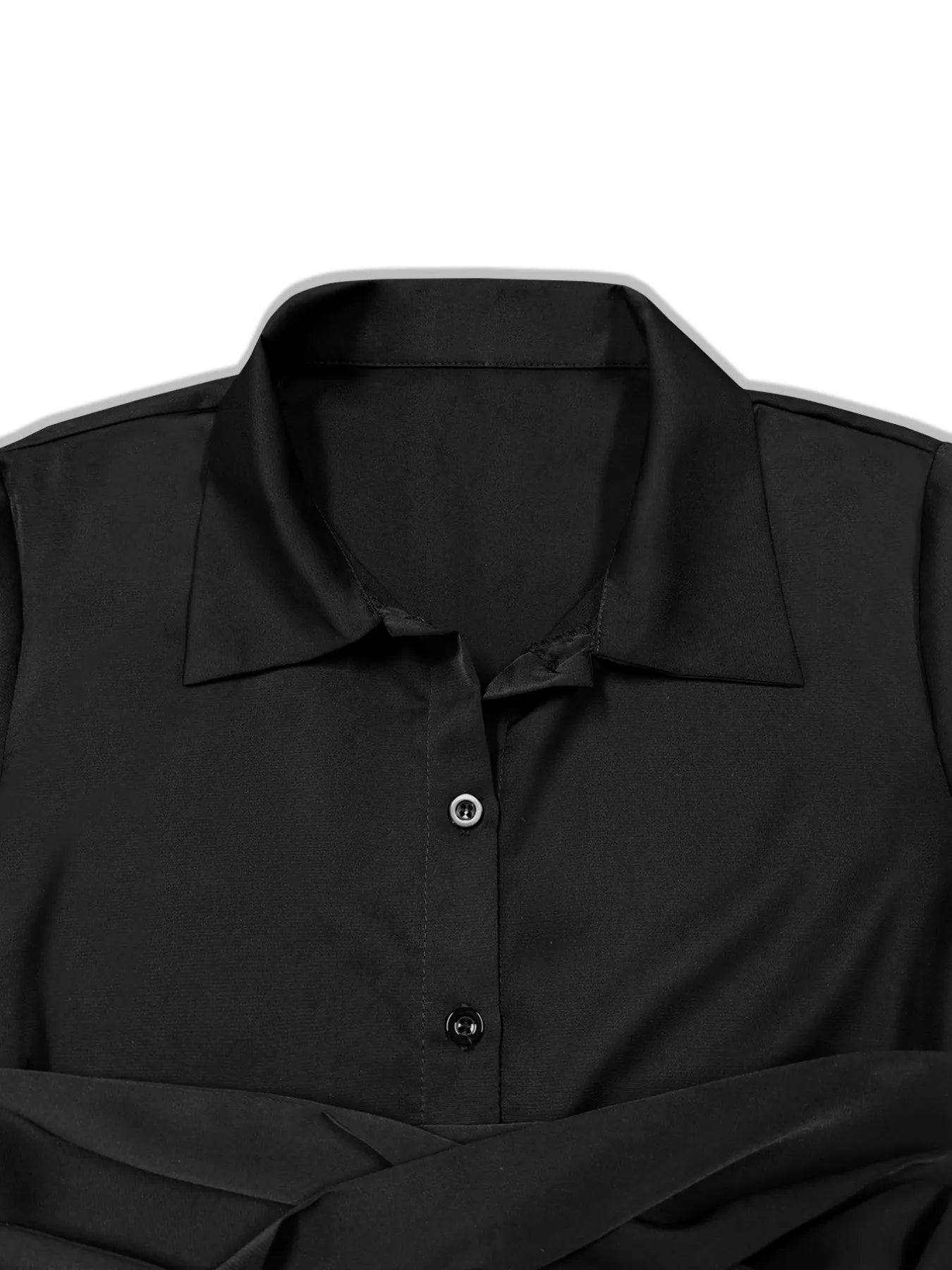 Button Down Belted Midi Shirt Dress - Blushé Belle