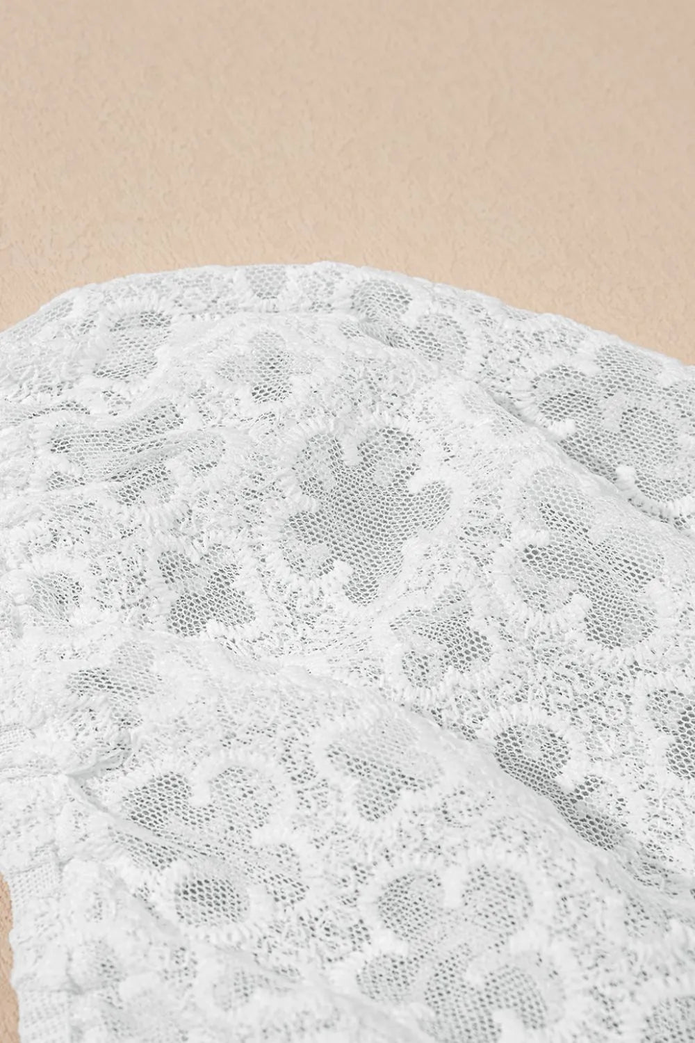 Lace Puff Sleeve Empire Waist Mini Dress - Blushé Belle