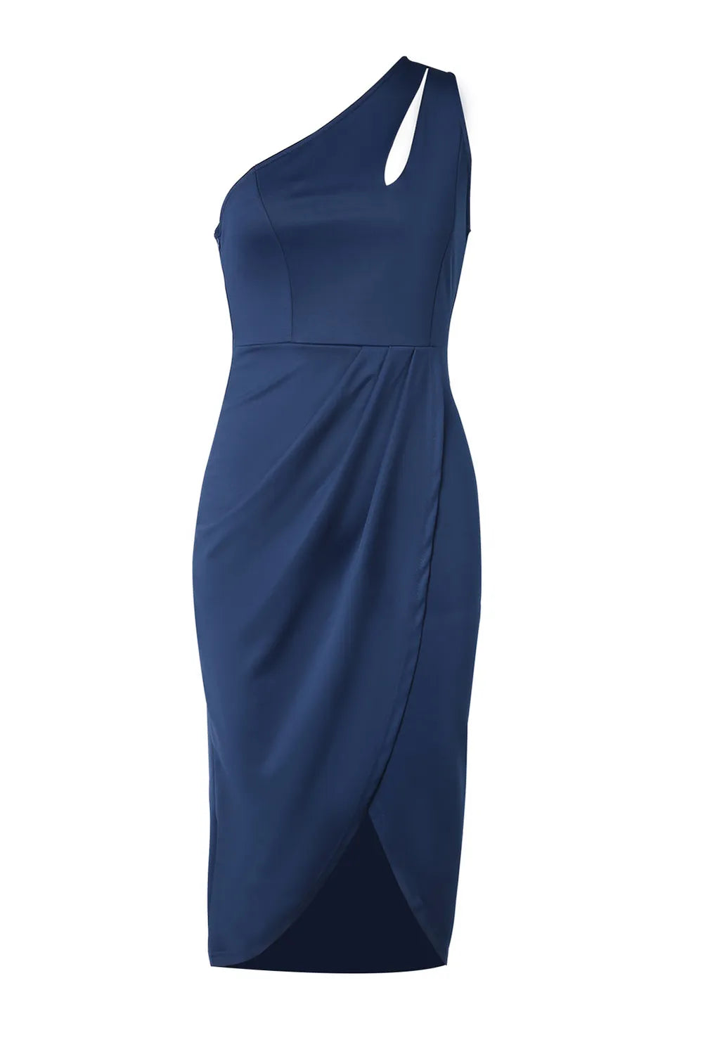 Ruched Cutout Single Shoulder Dress - Blushé Belle