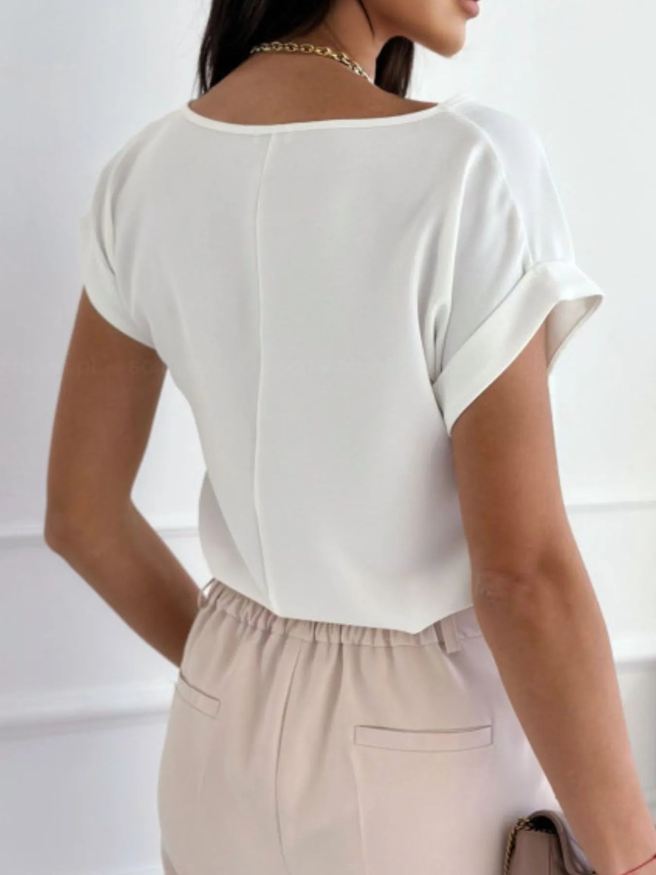 Classic Rolled Sleeve T-Shirt - Blushé Belle