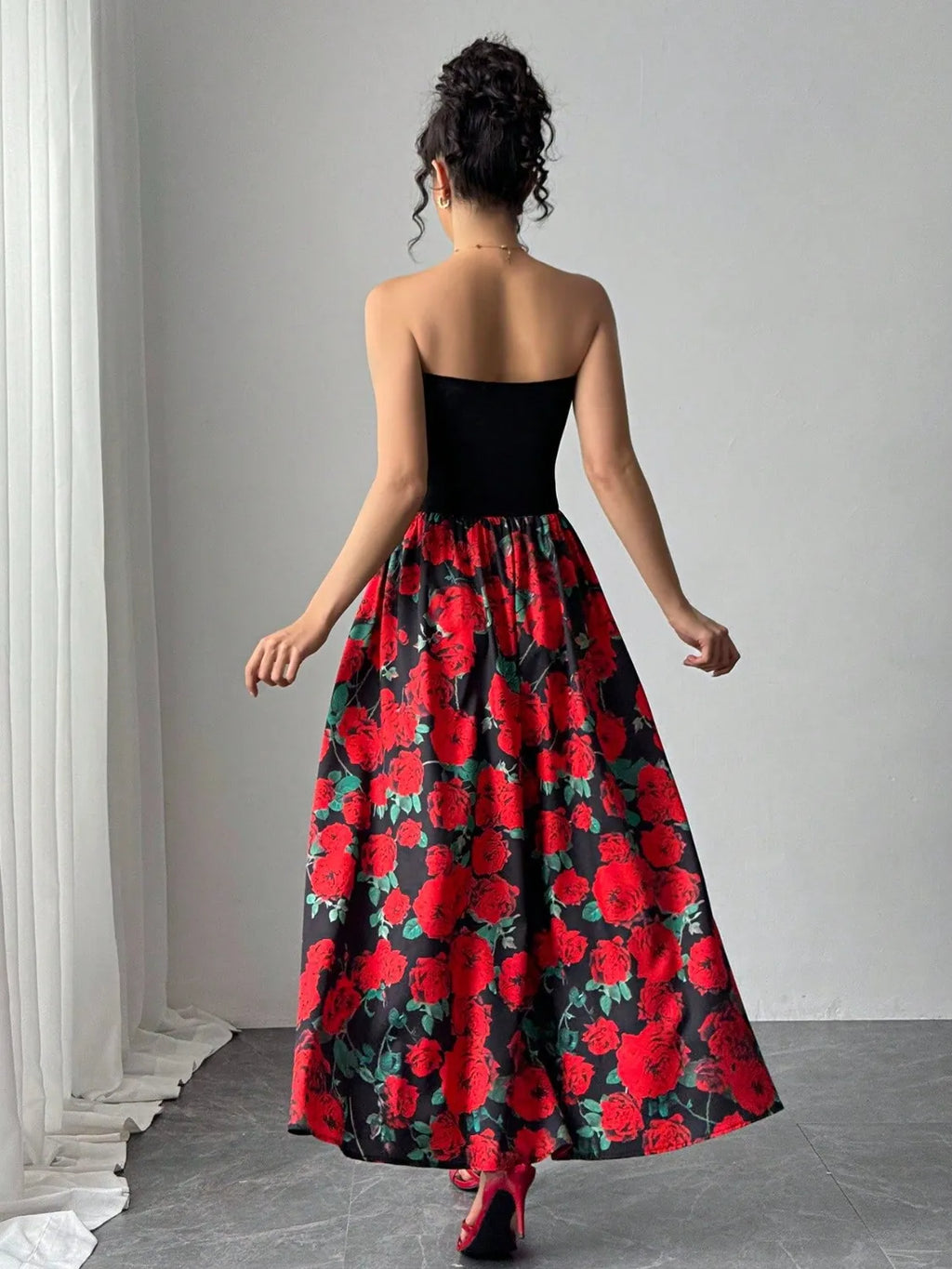 Floral Tube Maxi Dress - Blushé Belle