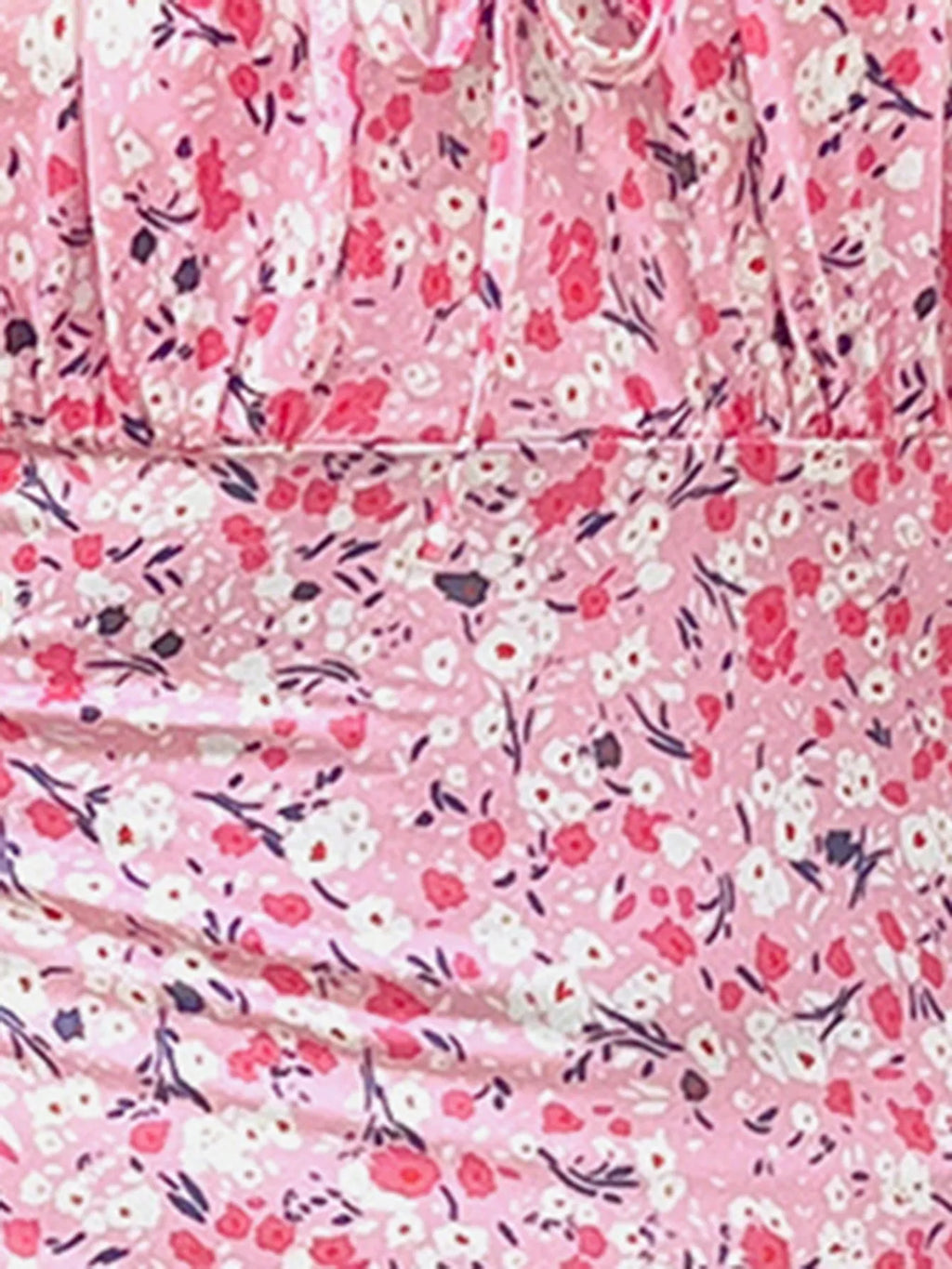 Slit Floral Tie-Shoulder Midi Cami Dress - Blushé Belle