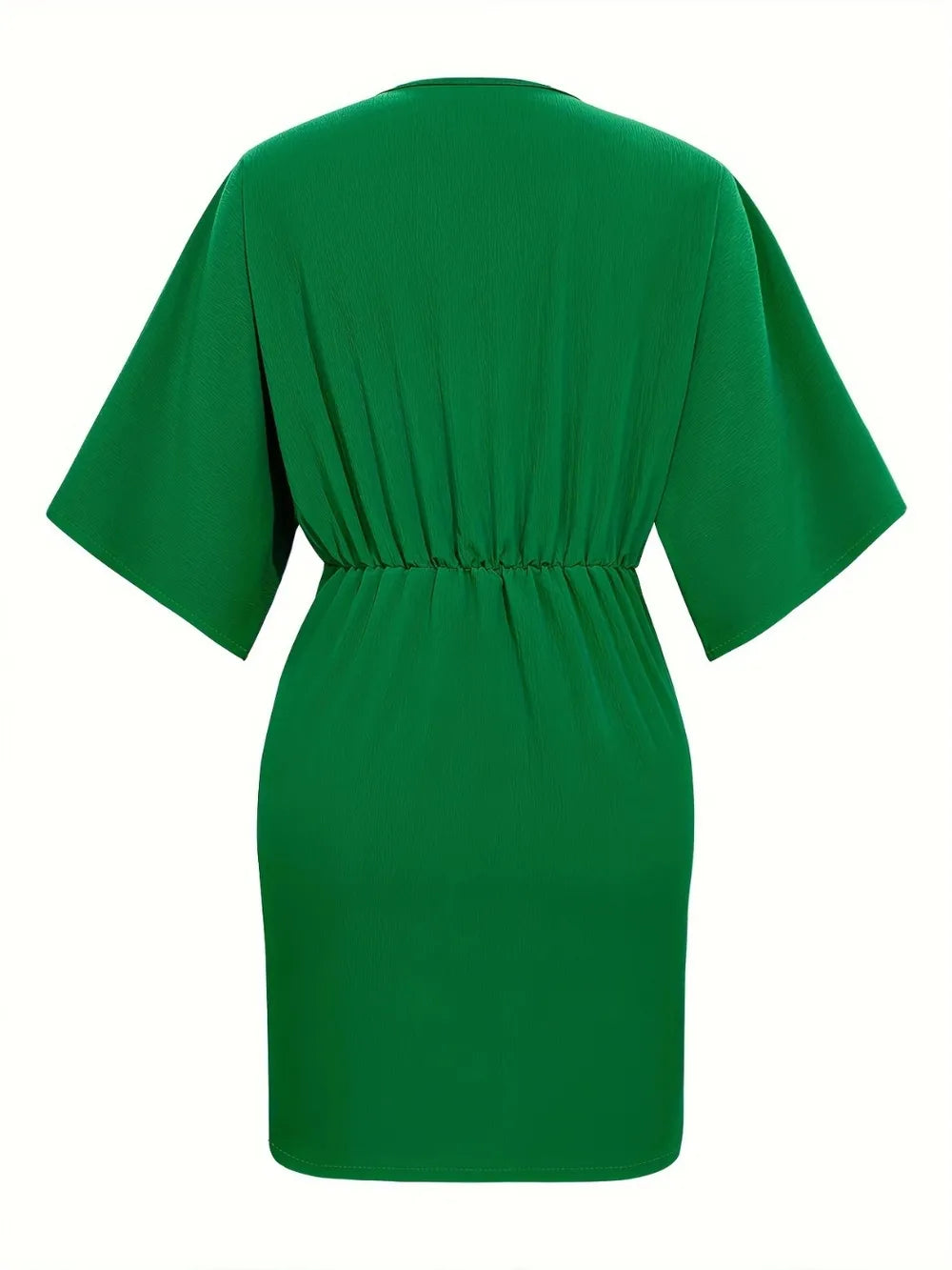 Ruched Surplice Half Sleeve Mini Dress - Blushé Belle