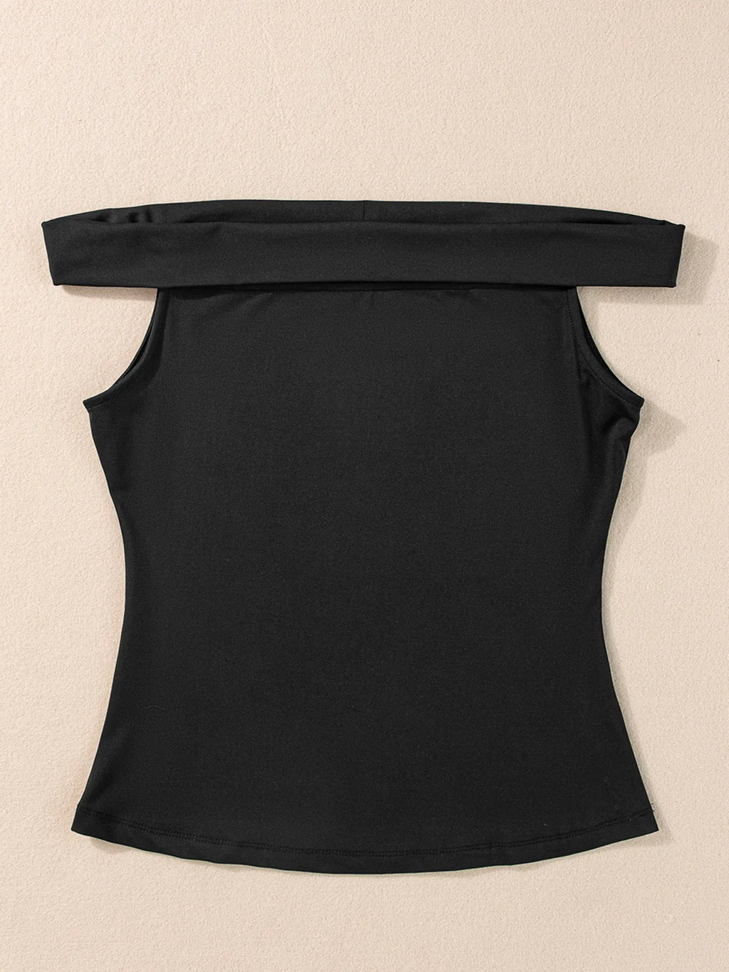 Folded Off Shoulder Slim Top - Blushé Belle