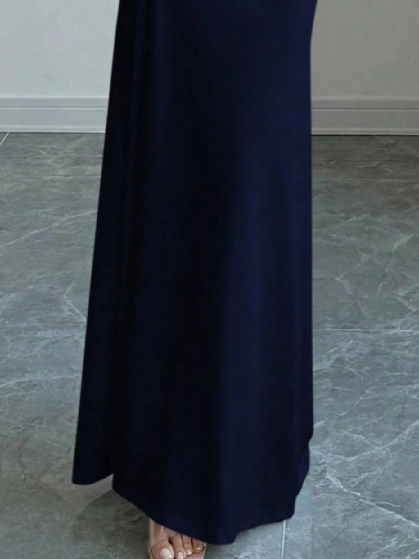 Off-Shoulder Long Sleeve Bodycon Maxi Dress - Blushé Belle