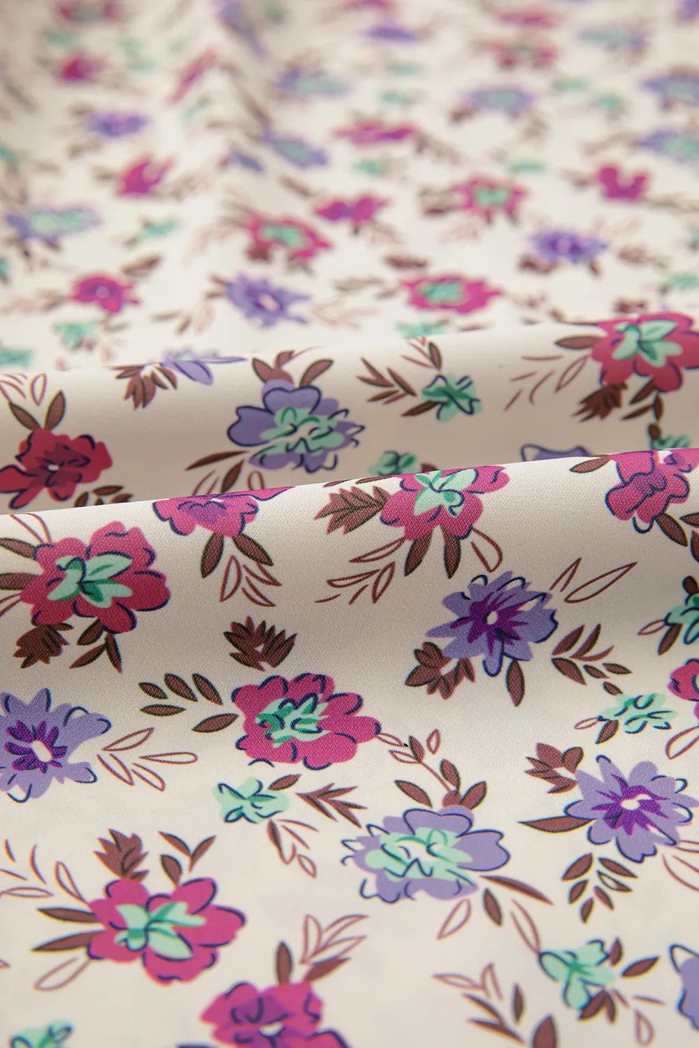 Multicolour Bohemian Ditsy Floral Smocked Fit Flare Sundress - Blushé Belle