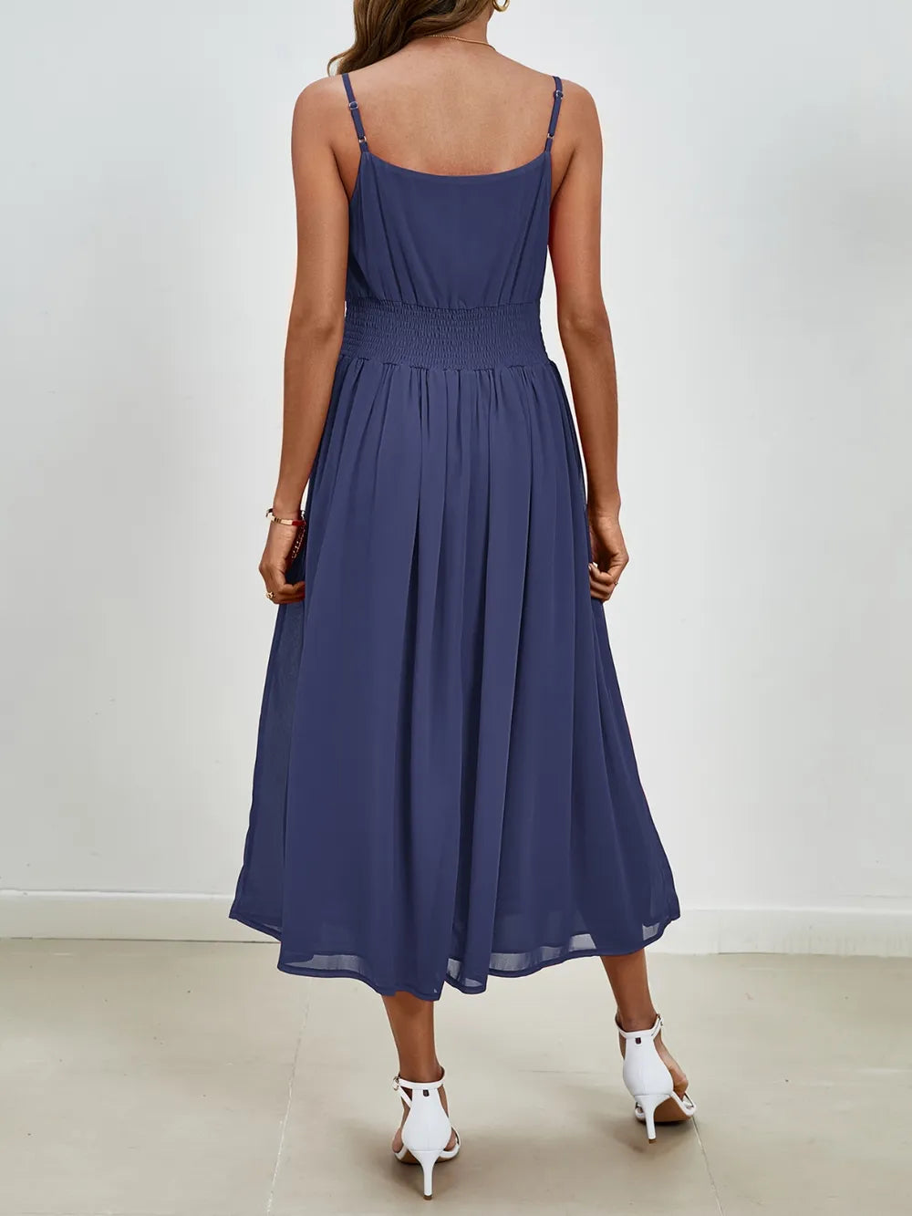 Scoop Neck Midi Cami Dress - Blushé Belle