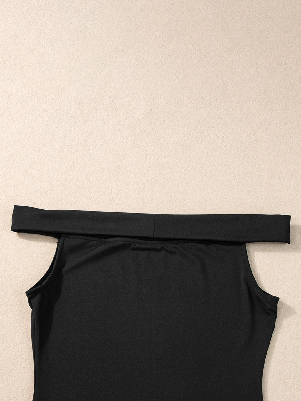 Folded Off Shoulder Slim Top - Blushé Belle